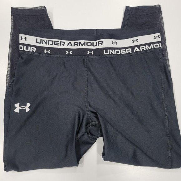 Under Armour Girls'Crop Leggings Sz YLG - Picture 3 of 7